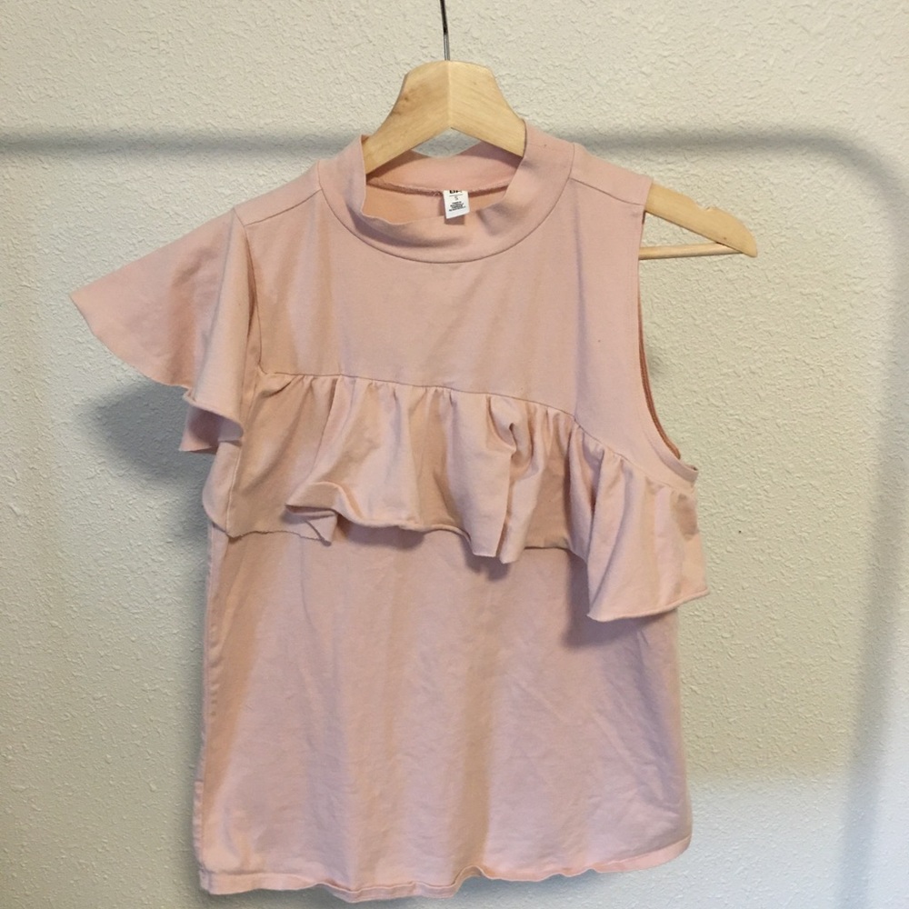BP Asymmetrical Ruffle Tee